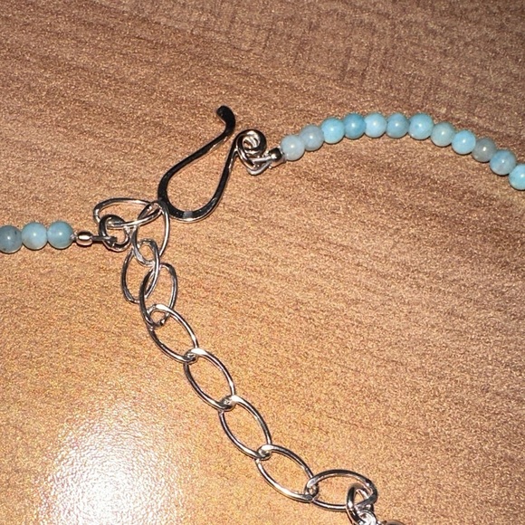 Turquoise mini bead necklace with pendant by Jay King - Picture 8 of 12